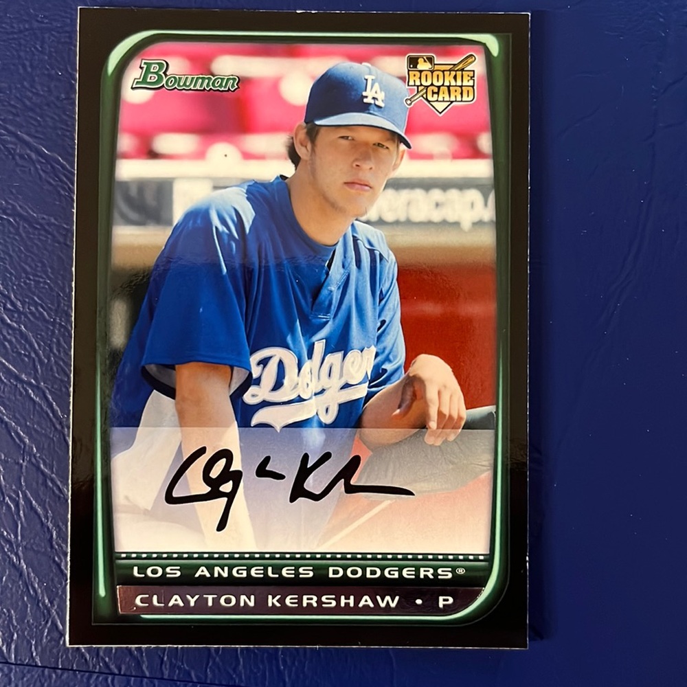 Clayton Kershaw SIGNED rookie card